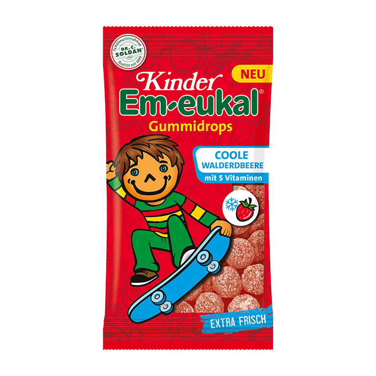 Kinder Em-eukal Coole Walderdbeere Gummidrops